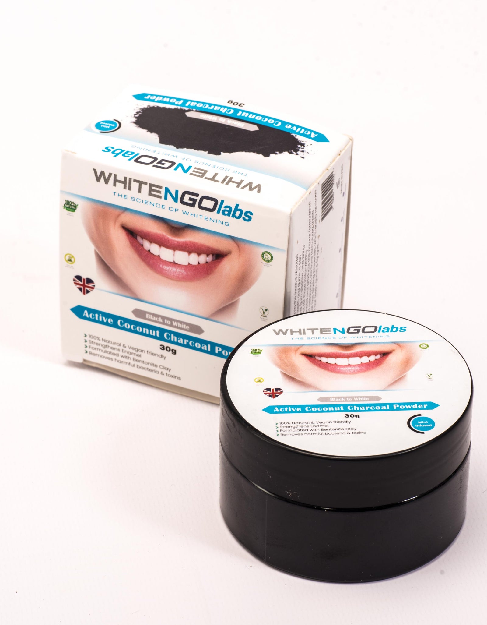 Pack of 5 Charcoal Teeth Whitening Powder